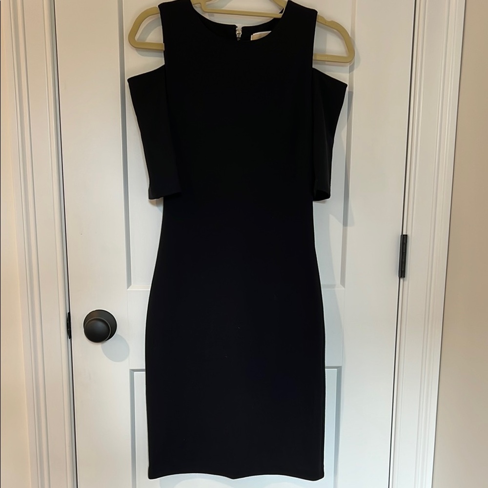 Michael Kors Black One Shoulder Dress
